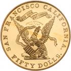 2001 Commemorative Restrike of 1855 S.S. Central America Kellogg Gold $50 - 2