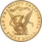 2001 Commemorative Restrike of 1855 S.S. Central America Kellogg Gold $50 - 2