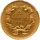 1862 $3 Gold PCGS AU53 - 2