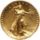 1907 $20 St. Gaudens. High Relief, Wire Rim