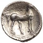 Iberia, Punic issues. Silver 1/4 Shekel (1.62 g), ca. 237-209 BC VF - 2