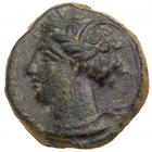 Zeugitania, Carthage. AE (2.50 g), ca. 400-350 BC Choice VF