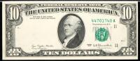 Choice Unc $10 FRN with Black District Seal Obstructed