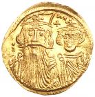 Constans II. Gold Solidus (4.39 g), 641-668 Mint State