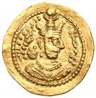 Sasanian Kingdom. Yazgard II. Gold Light Dinar (4.26 g), AD 438-457 EF