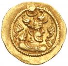 Sasanian Kingdom. Peroz I. Gold Light Dinar (4.14 g), AD 457/9-484 EF