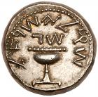 Judaea, The Jewish War. Silver Shekel (14.27 g), 66-70 CE Superb EF