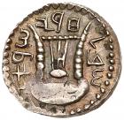 Judaea, Bar Kokhba Revolt. Silver Zuz (3.12 g), 132-135 CE About EF - 2