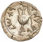 Judaea, Bar Kokhba Revolt. Silver Zuz (3.32 g), 132-135 CE Superb EF - 2