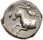 Sicily, Entella. Silver Tetradrachm (17.62 g), ca. 407-398 BC EF