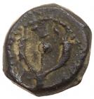 Judaea, Hasmonean Kingdom. Judah Aristobulus I (Yehudah). Æ Prutah (2.06 g), 104-103 BCE