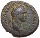 Judaea, Herodian Kingdom. Agrippa II, with Domitian. Æ 28 (11.58 g), ca. 50-100 CE