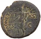 Judaea, Herodian Kingdom. Agrippa II, with Domitian. Æ 28 (11.58 g), ca. 50-100 CE - 2