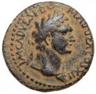 Judaea, Herodian Kingdom. Agrippa II, with Domitian. Æ 20 (4.65 g), ca. 50-100 CE