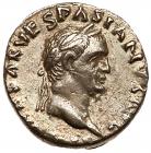 Judaea Capta Coinage. Vespasian. Silver Denarius (3.33 g), AD 69-79 Choice VF