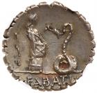 L. Roscius Fabatus. Silver Denarius (3.94 g), 59 BC - 2