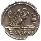 Q. Cassius Longinus. Silver Denarius (3.95 g), 55 BC - 2