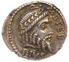 Q. Metellus Pius Scipio. Silver Denarius (3.90 g), 47-46 BC