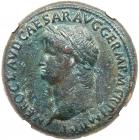 Nero. AE Sestertius (28.21 g), AD 54-68 Choice VF