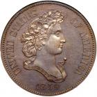 1859 Pattern Half Dollar. Copper, reeded edge. Judd-238. Pollock-294. Rarity 5