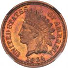 1864 Indian Head 1C. Bronze NGC PF65 RBC