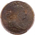 1806 C-3 R6 Small 6 with Stems PCGS Genuine, VF Details, Environmental Damage