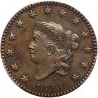 1821 N-1 R6+ (as a proof) PCGS graded Proof-60 Brown