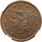 1842 N-4 R2 Large Date NGC graded MS63 Brown