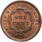 1843 N-2 R1 Petite Head, Small Letters PCGS graded MS64 Red & Brown, CAC Approved - 2