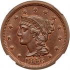 1846 N-20 R3 NGC graded MS63 Brown, CAC Approved