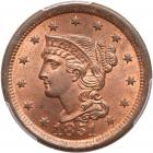 1851 N-14 R2 First 1 Repunched PCGS graded MS65 Red & Brown