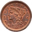 1853 N-10 R1 Repunched 18 PCGS graded MS66 Red & Brown, CAC Approved