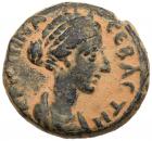 Gerasa in Decapolis. Faustina II. AE 23 (12.17 g), Augusta, AD 147-175 About EF - 2