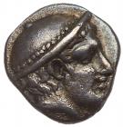 Thrace, Ainos. Silver Diobol (1.28 g), ca. 408/7-407/6 BC VF