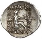 Parthian Kingdom. Mithradates II. Silver Drachm (3.93 g), 121-91 BC EF - 2