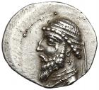 Parthian Kingdom. Artabanos III. Silver Drachm (3.17 g), 126-122 BC EF