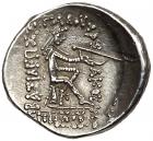 Parthian Kingdom. Mithradates II. Silver Drachm (3.87 g), 121-91 BC EF - 2