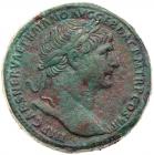 Trajan. AE Sestertius (25.65 g), AD 98-117 Choice VF