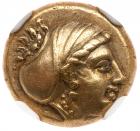 Lesbos, Mytilene. Electrum Hekte (2.51 g), ca. 412-378 BC