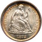 1872-S Liberty Seated H10C. Mintmark Above PCGS MS64