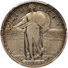 1916 Liberty Standing 25C PCGS F15