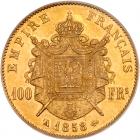 France. 100 Francs, 1858-A NGC AU58 - 2