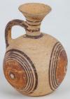 Judean Cyproit, Circa 700-475 BC., Terra Cotta Barrel Flask.