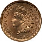 1863 Indian Head 1C NGC MS66