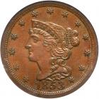 1853 C-1 R1 NGC graded MS62 Brown