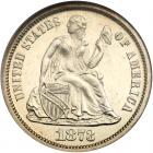 1873 Liberty Seated 10C. No Arrows, Closed 3 NGC Proof 63