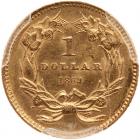 1862 $1 Gold Indian PCGS MS61 - 2