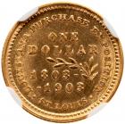 1903 Louisiana Purchase-McKinley Dollar - 2