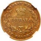 Australia. 1/2 Sovereign, 1857 NGC VF - 2