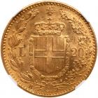 Italy. 20 Lire, 1891-R NGC MS63 - 2